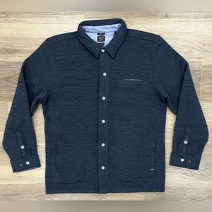 New Prana Tri Thermal Threads Men Polartec Oak Barrel Heather Overshirt Size XL